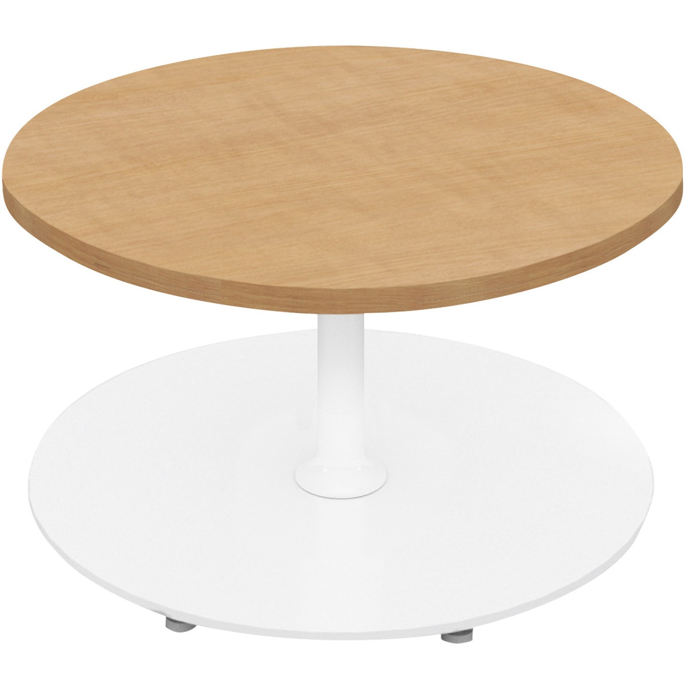 TFK-SC0707LM-SAT13 テーブル フランカ 円形単柱脚 スタンダード天板 (配送・組立サービス付き) コクヨ 高さ450mm幅750mm奥行750mm  TFK-SC0707LM-SAT13