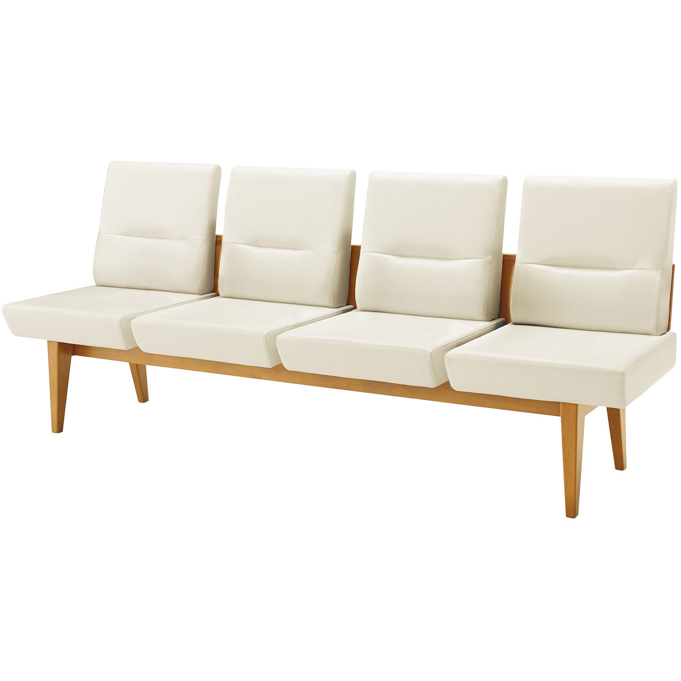 NRF-M4NNS-W21MWMW1 ロビーチェア レフィナ 4人用 R無肘無ミドルタイプ (配送・組立サービス付き) コクヨ 背もたれあり 高さ880mm幅2095mm奥行600mm  NRF-M4NNS-W21MWMW1