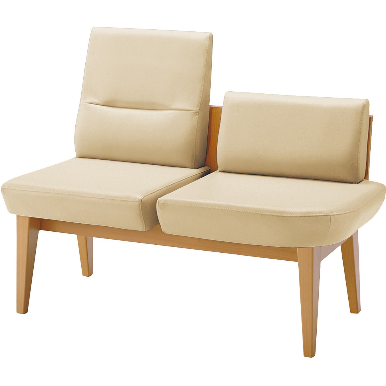 NRF-M2NLS-W2111111 ロビーチェア レフィナ 2人用 左R肘無ミドルタイプ (配送・組立サービス付き) コクヨ 背もたれあり 高さ880mm幅1085mm奥行600mm  NRF-M2NLS-W2111111