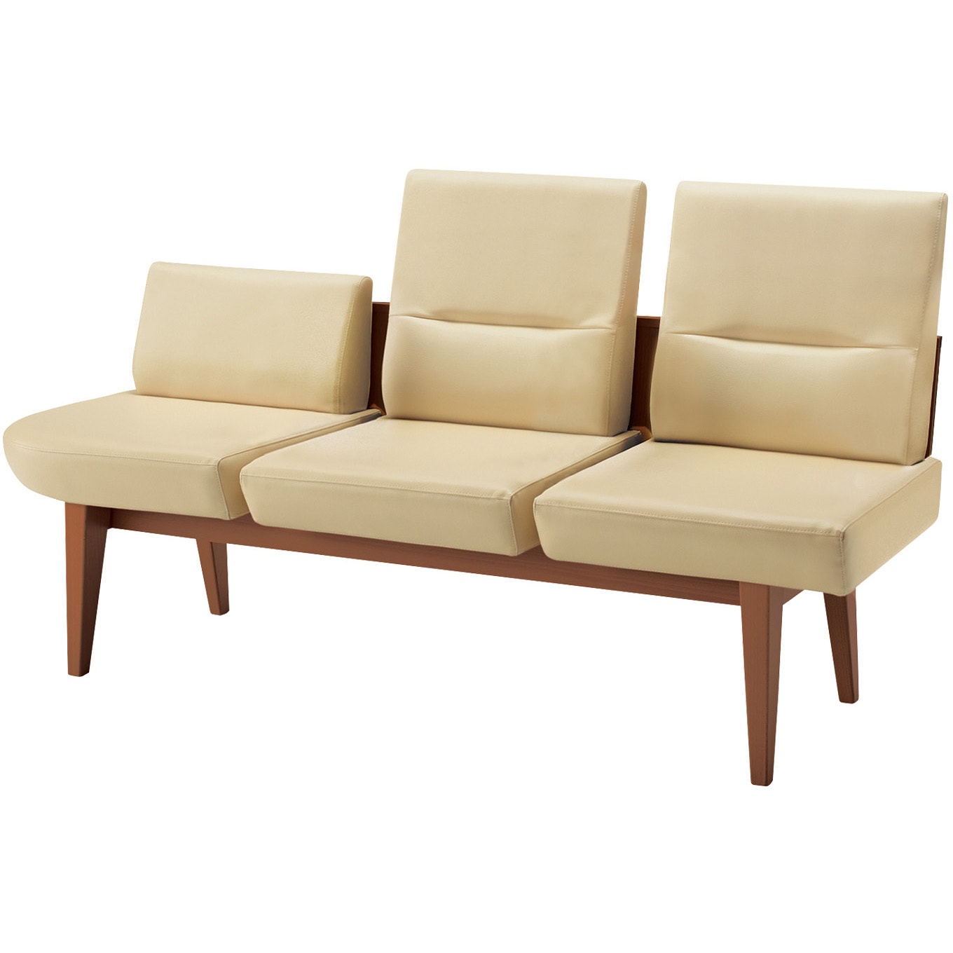 NRF-M3NRS-W2511111 ロビーチェア レフィナ 3人用 右R肘無ミドルタイプ (配送・組立サービス付き) コクヨ 背もたれあり 高さ880mm幅1620mm奥行600mm  NRF-M3NRS-W2511111