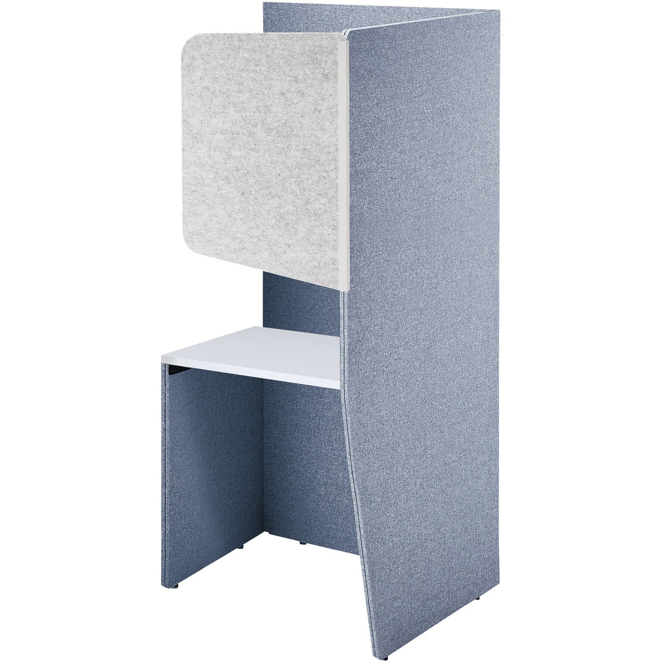 PVE-S8LMBNMH-PW5L1 1人用パネルブース ヴェルテ バックパネル付 2．0左用 ミドル天板 (配送・組立サービス付き) 1台 コクヨ 【通販モノタロウ】