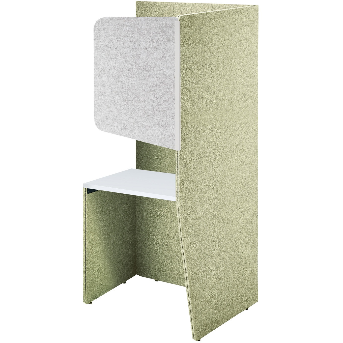 PVE-S8LMBNMH-PWLM1 1人用パネルブース ヴェルテ バックパネル付 2．0左用 ミドル天板 (配送・組立サービス付き) 1台 コクヨ 【通販モノタロウ】