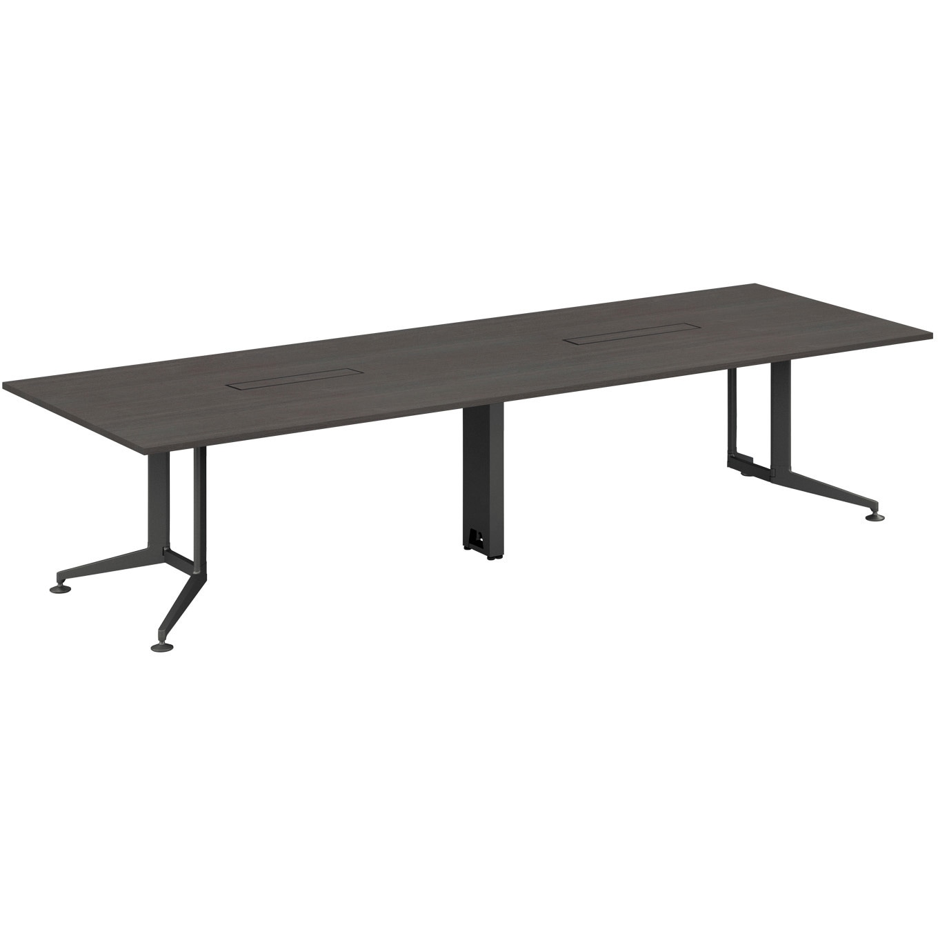 W40-KW3212CH-6AG81 会議テーブル WT400 角形 配線有 (配送・組立