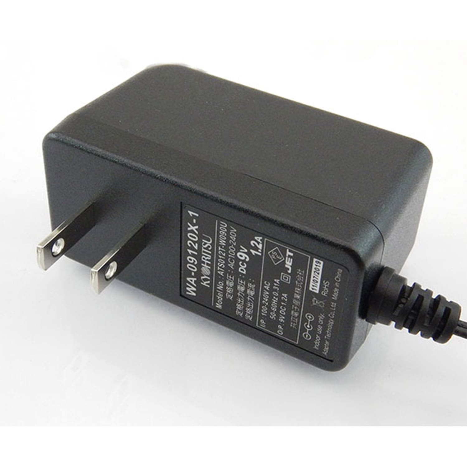 WA-09120X-1 ACアダプタ DC9V 1.2A 共立電子産業 プラグ形状2.1Φ