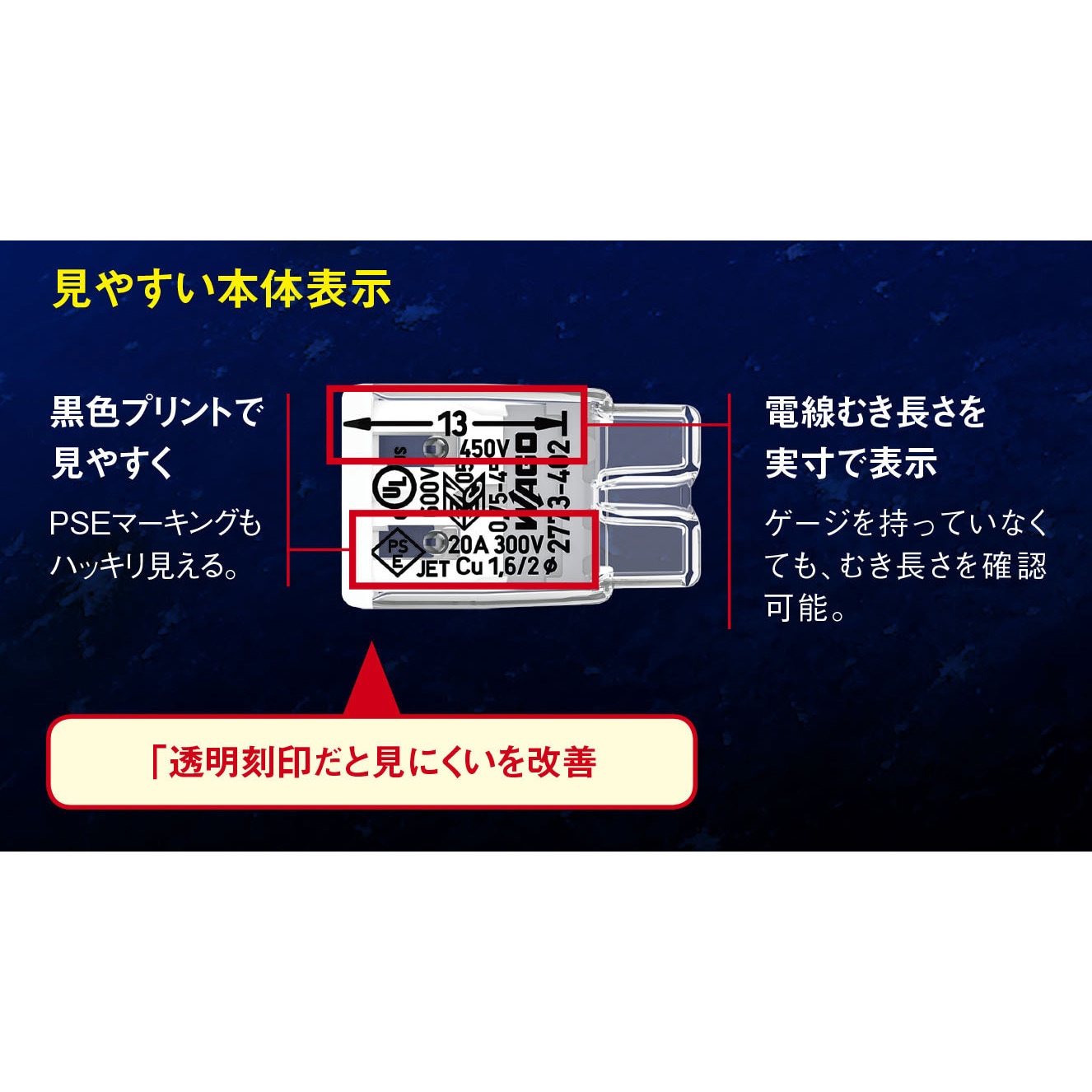 平日15時まで当日発送 ワゴ 100個入 WAGO WGZ-3 差込みコネクタ 気質アップ WAGO