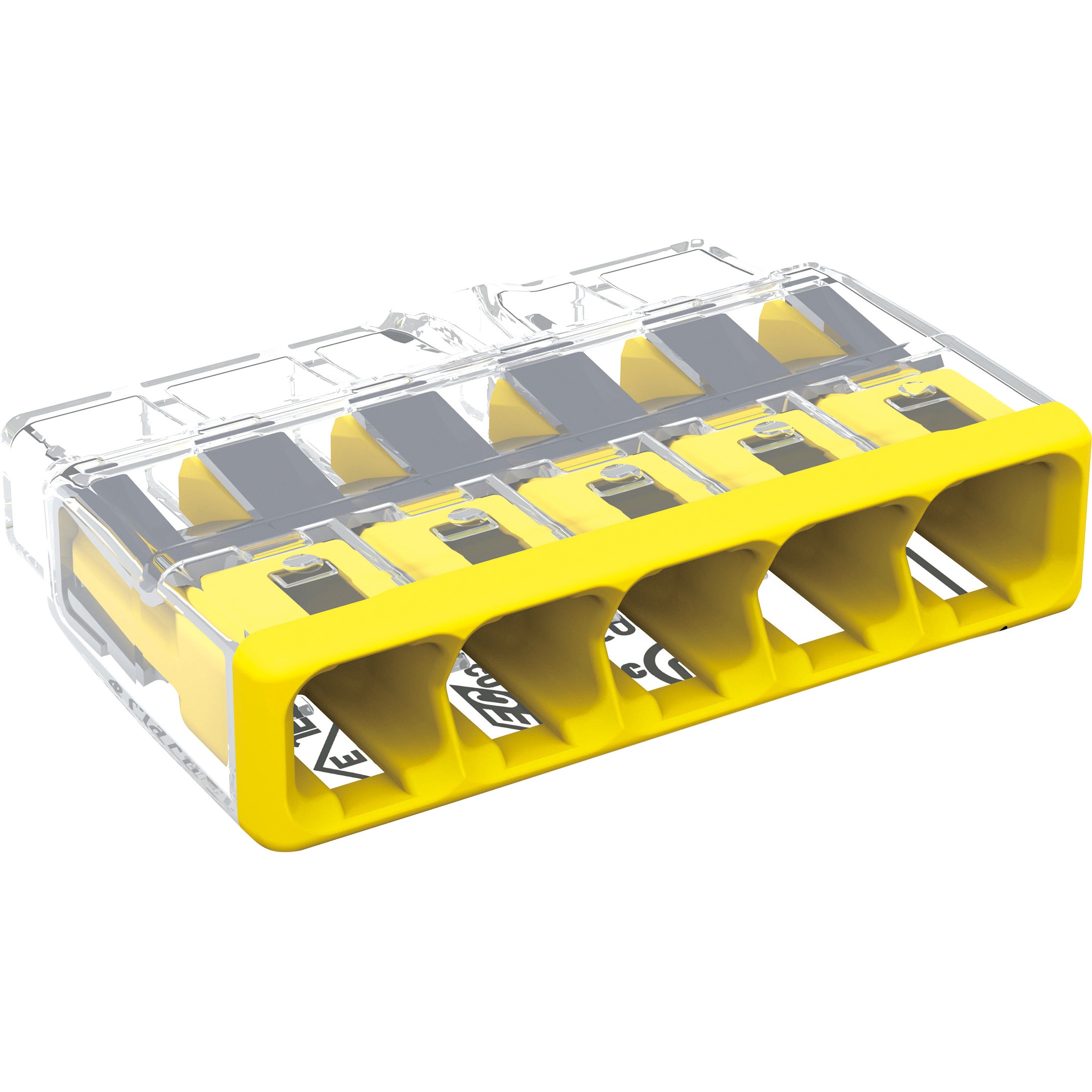 WGZ-5-JP 薄型差込電線コネクタ JAPPY イエロー色 1箱(60個) WGZ