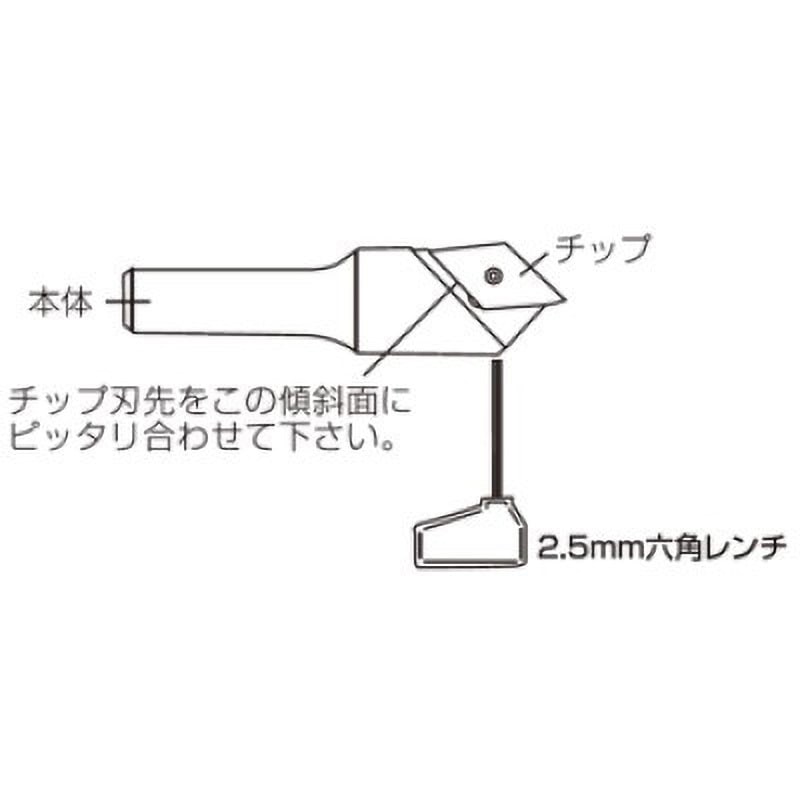 885-6158-400 替刃式 エース 彫刻ビット V溝ビット 兼房 NC