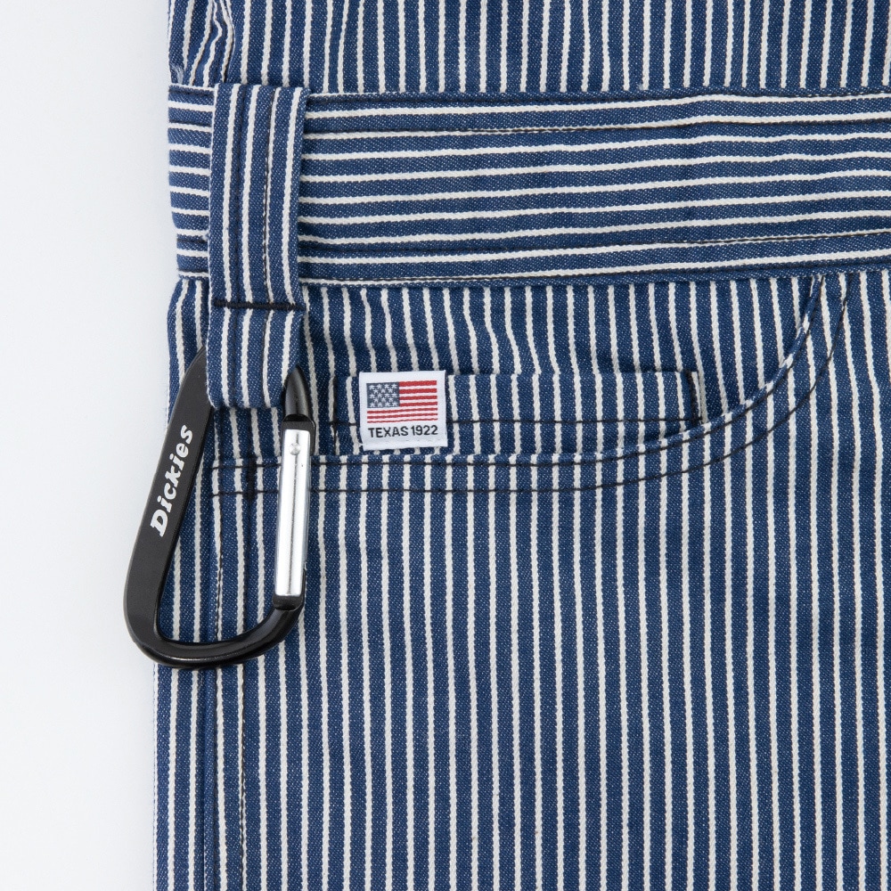D-7102 ライト ストレッチヒッコリー 半袖ツナギ Dickies(ディッキーズ
