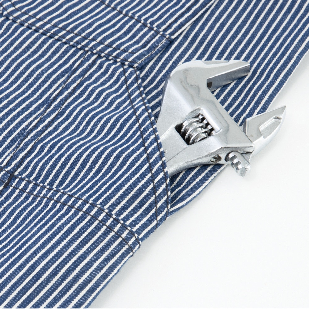 D-7102 ライト ストレッチヒッコリー 半袖ツナギ Dickies