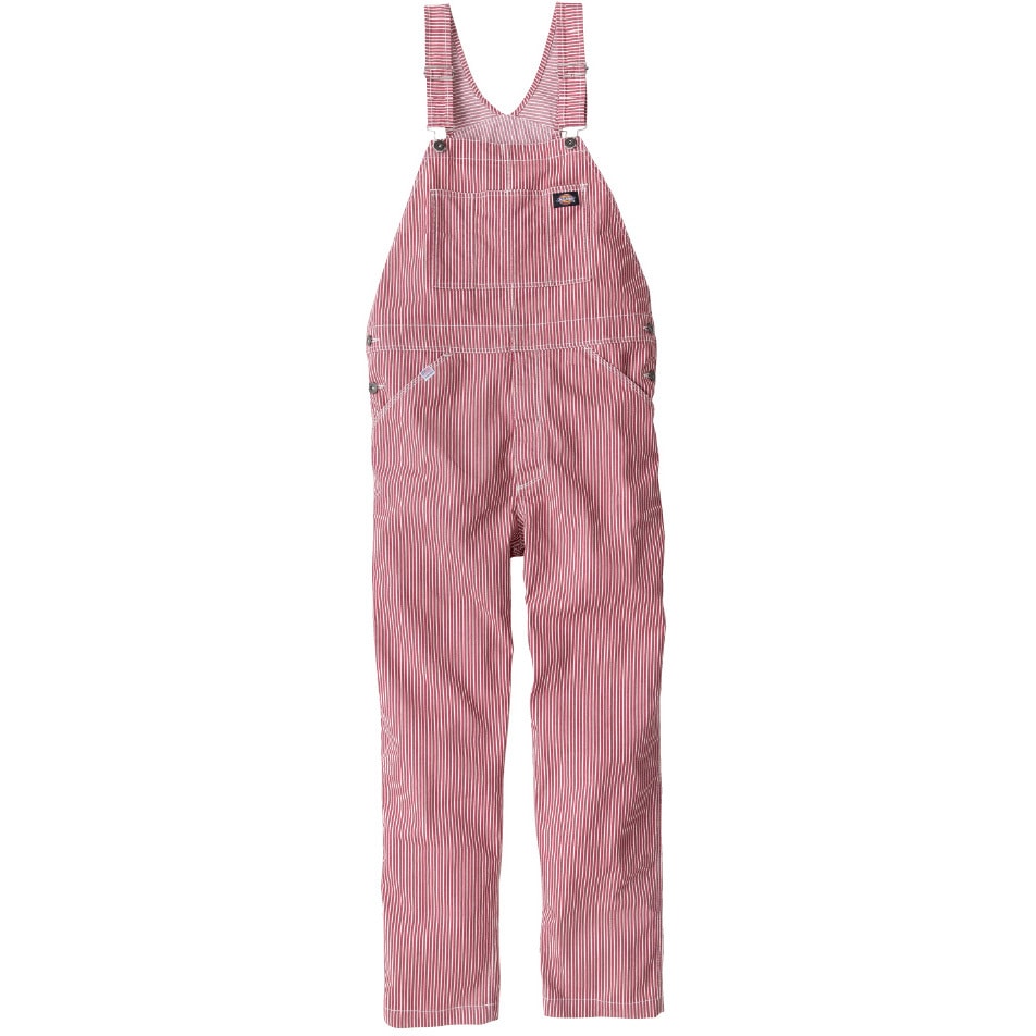 D-719 ストレッチヒッコリー オーバーオール Dickies(ディッキーズ) レッド色 サイズXS  D-719 6,613円