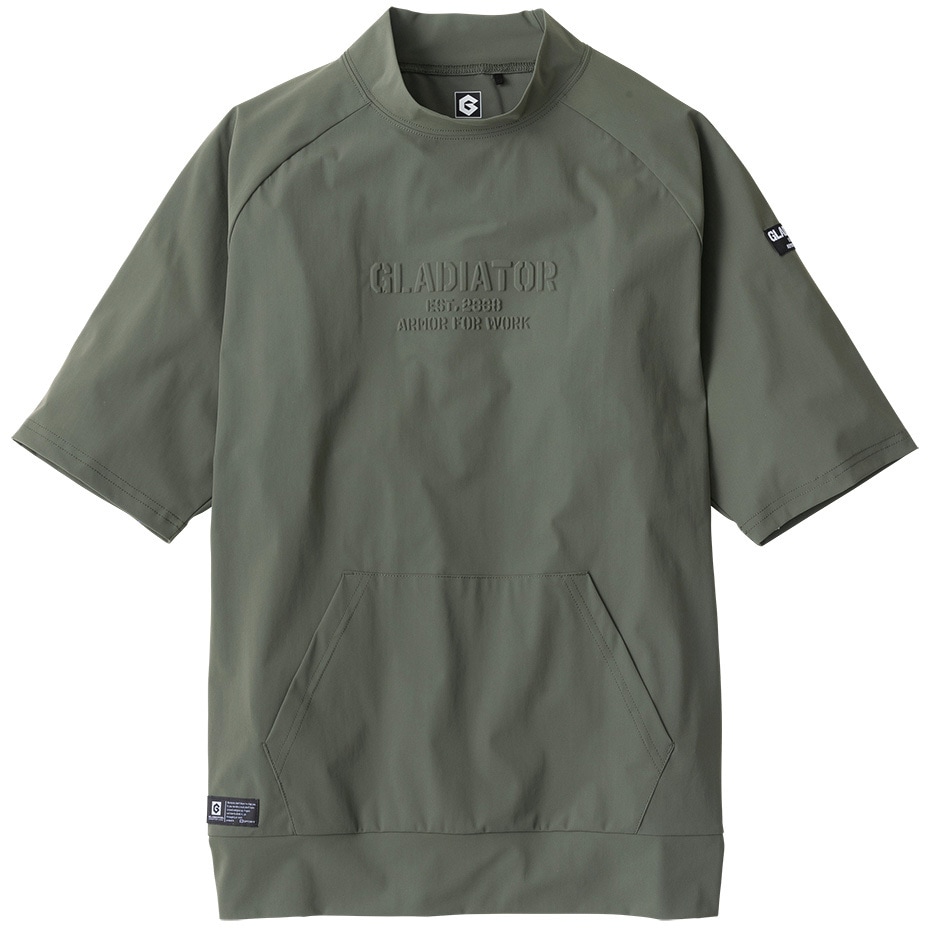冷感ストレッチモックネック半袖シャツ GLADIATOR Tシャツ 半袖 【通販