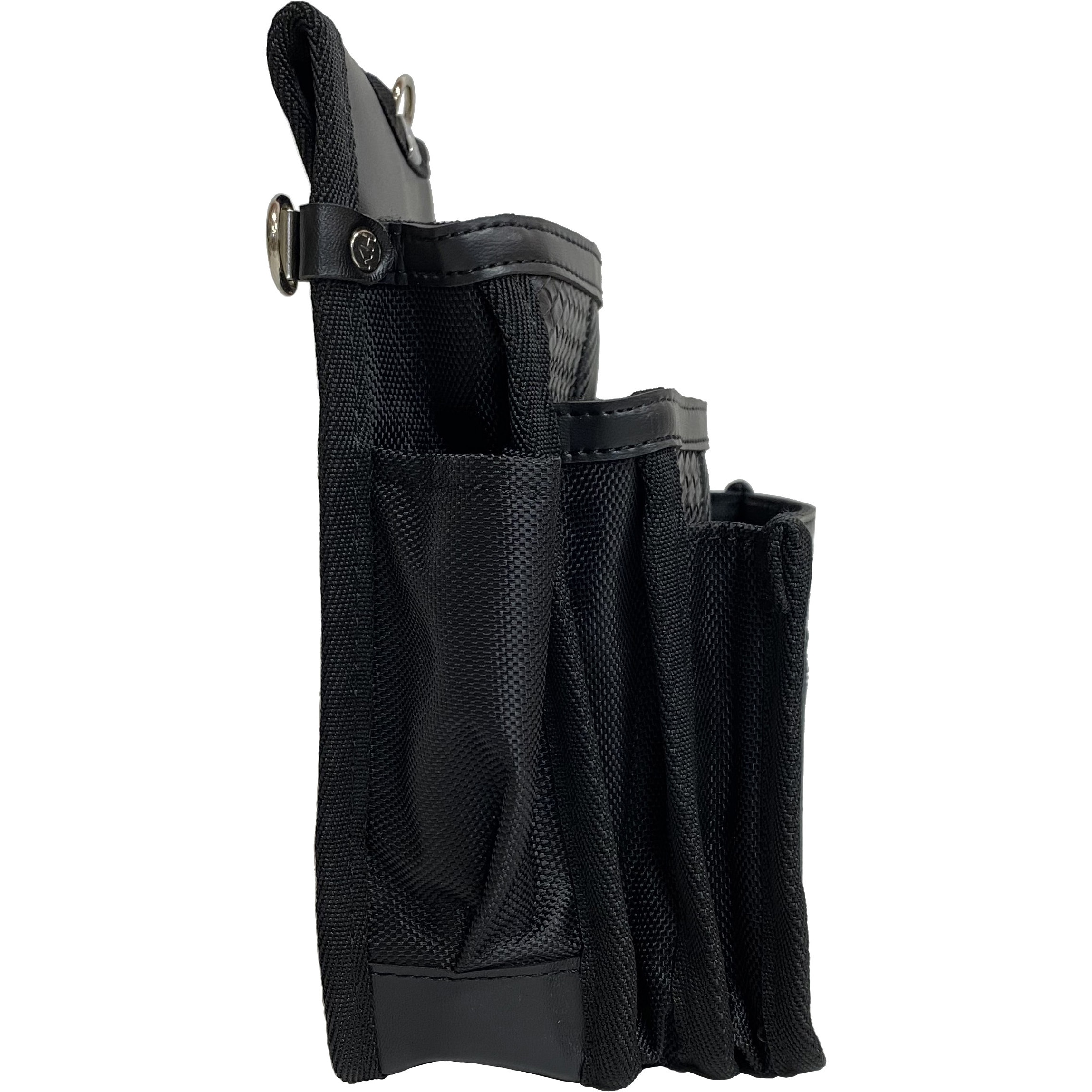 FKWB1197K ギャザーフランケン 腰袋 平型 KH(基陽) 3段 黒色