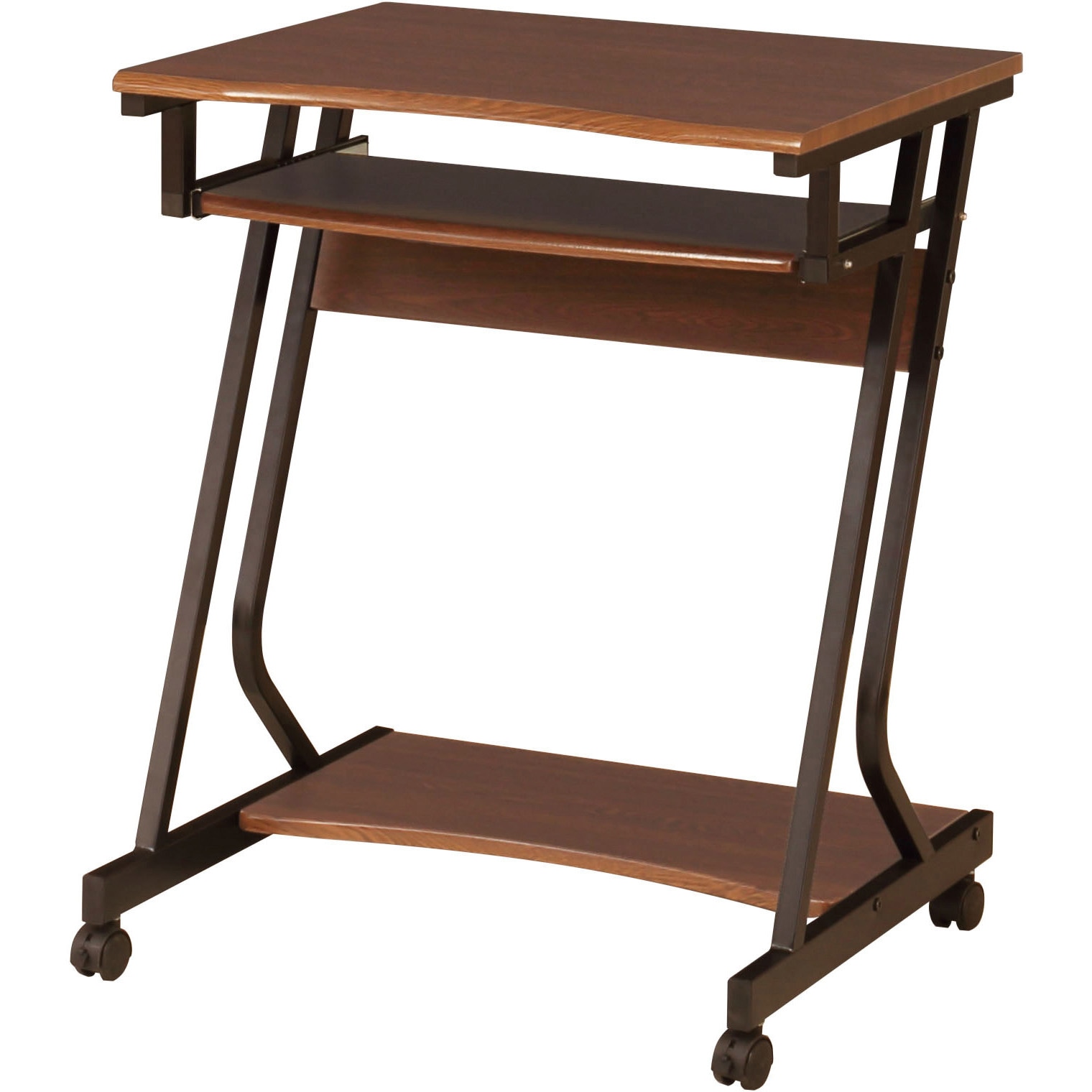 PC-62D(BR) パソコンデスク 弘益 ブラウン色 奥行540mm幅600mm高さ745mm