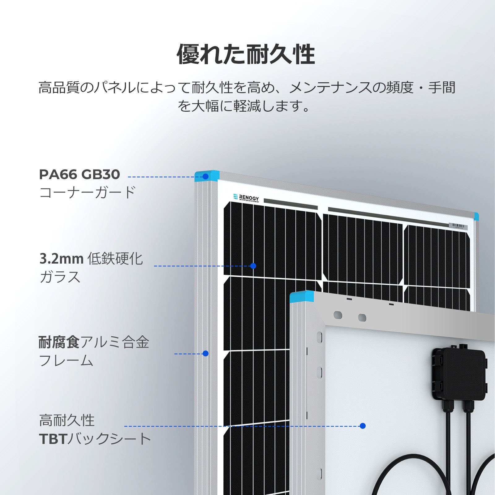 RNG-100D-SS-G3-JP ソーラーパネル単結晶 1枚 RENOGY JAPAN 【通販