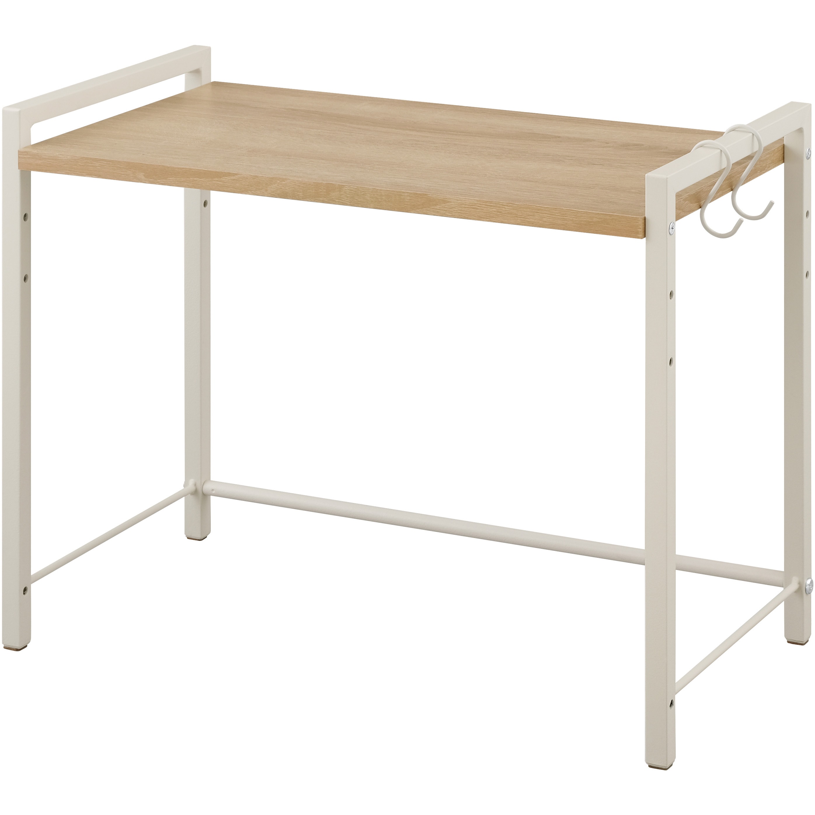 RRN-532 レンジ上ラック アイリスオーヤマ ホワイト/ライトナチュラル