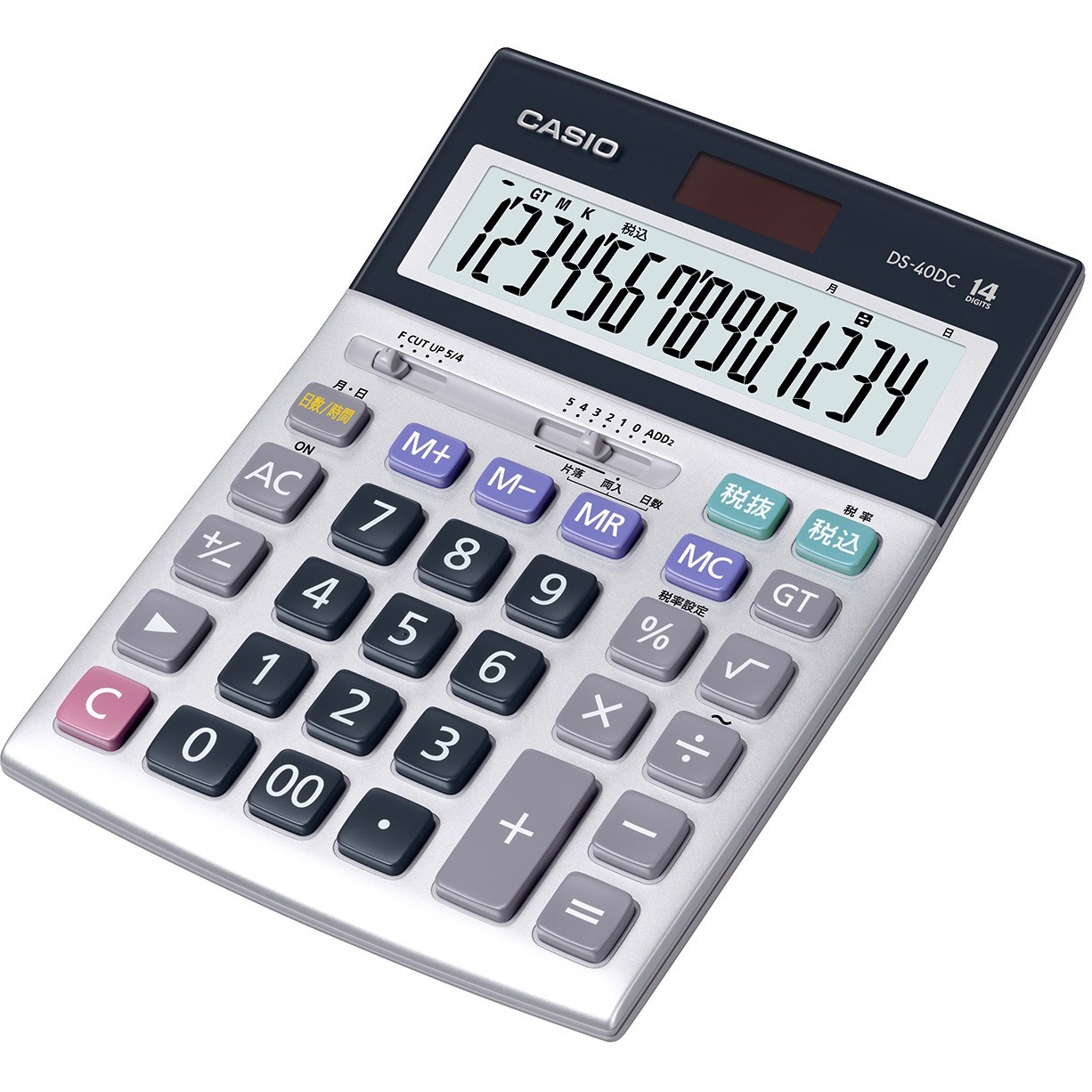 DS-40DC 本格実務電卓日数&時間計算タイプ カシオ計算機 グリーン購入 DS-40DC 本格実務電卓日数&時間計算タイプ カシオ計算機 グリーン購入