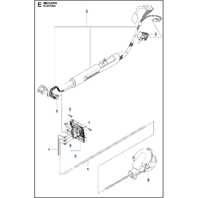 577022105 ゼノア バッテリーチェーンソー BBC250PW 部品 電気 ゼノア モーター ASSY - 【通販モノタロウ】