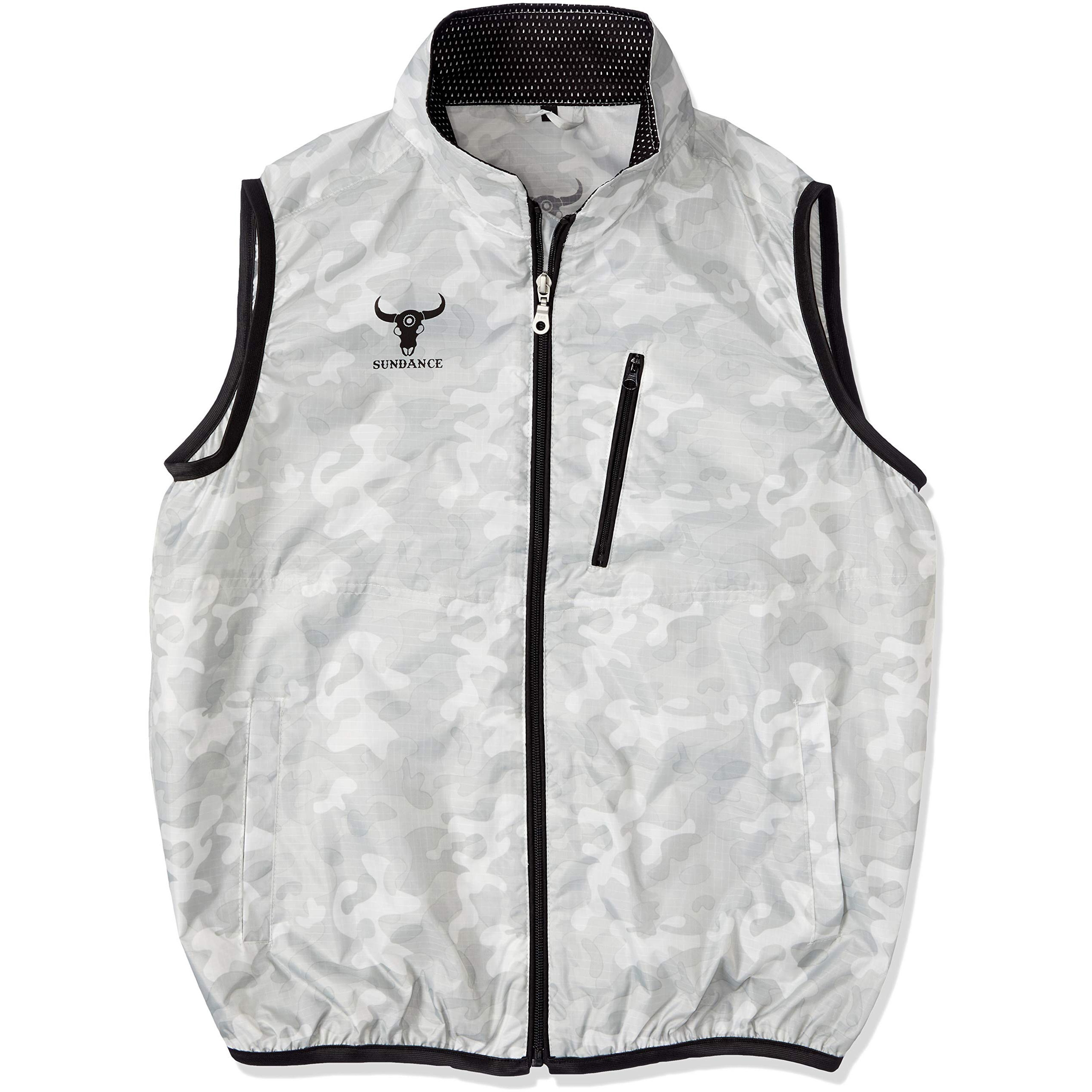 tour stage ベストフルジップ 中綿ベスト ホワイト カモフラ柄 tour stage ベストフルジップ 中綿ベスト ホワイト カモフラ柄