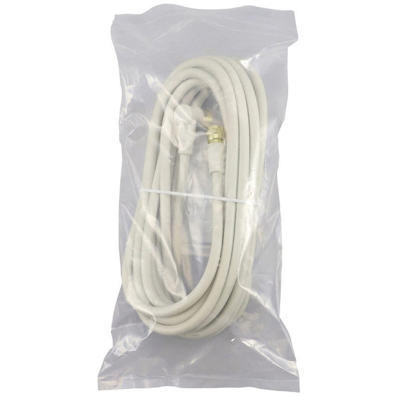 EC-4W5FLWH(H) アンテナケーブル 5m しっかり接続ネジ式F字プラグ