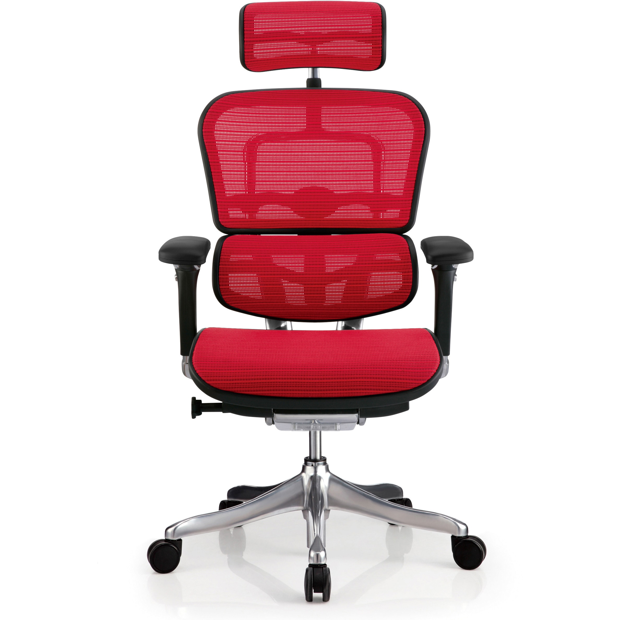 EHP-HAM KMD32 エルゴヒューマンプロ ハイタイプ エルゴヒューマン(Ergohuman) キャスターあり レッド色 張地3Dファブリックメッシュ   EHP-HAM KMD32