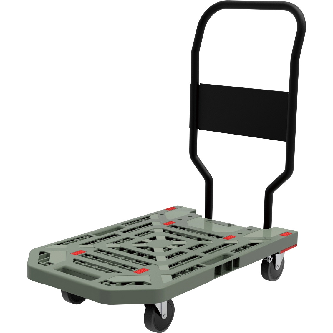 モノタロウのオトシニクイ台車 モノリー(Monolley) モノタロウ PP製 荷重200kg ゴム車輪 ストッパーなし オリーブドラブ色 静か 荷台寸法780×490mm 8,235円