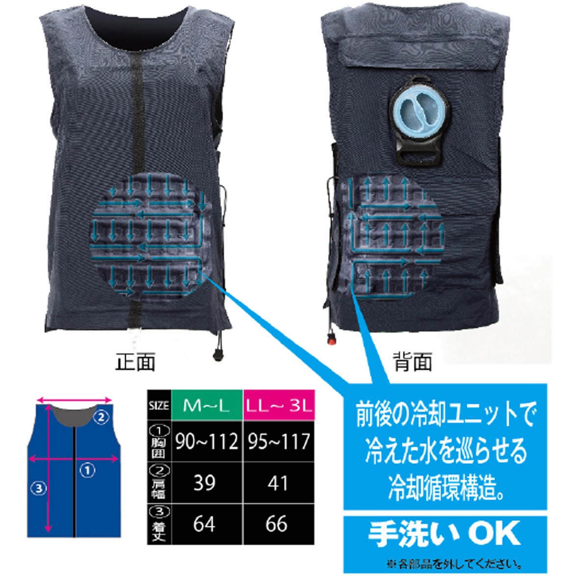 【匿名配送】EXFROZEN FROZEN VEST (バッテリー付き) フローズンベスト EXFROZEN 冷却 表面最大冷却温度約 -20℃ サンエス