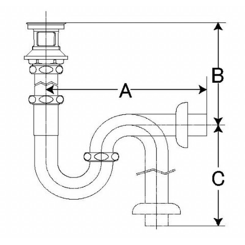 洗面器用 排水Sトラップ