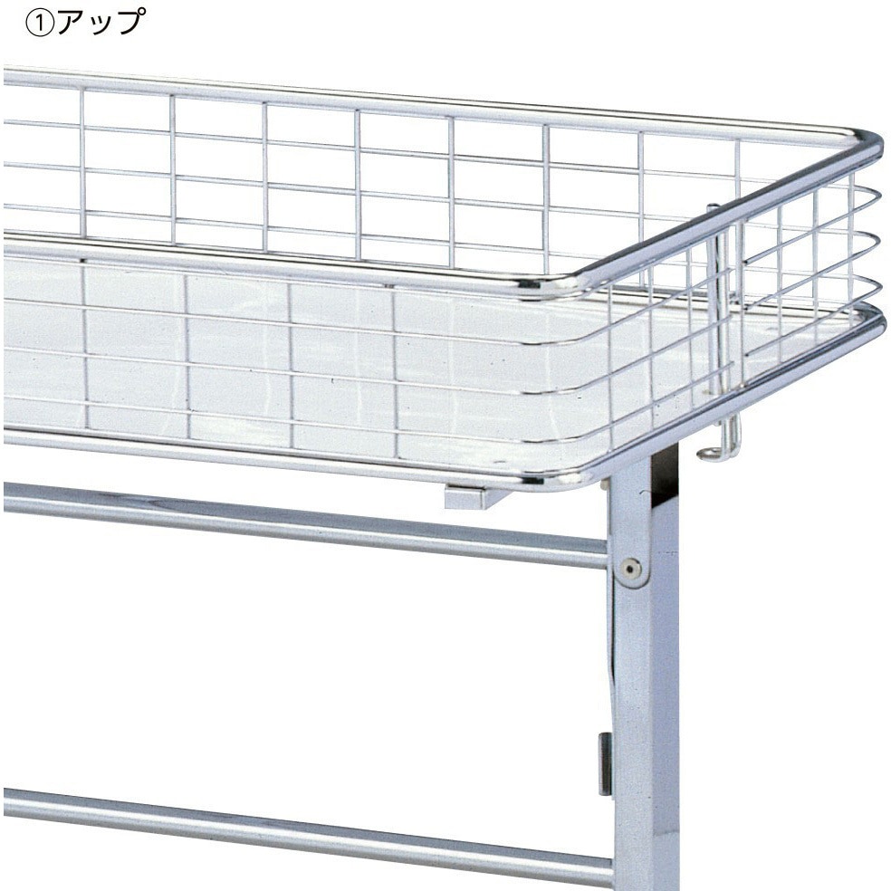 ストアエキスプレス 折りたたみワゴン ブラック 90cm 陳列棚 陳列