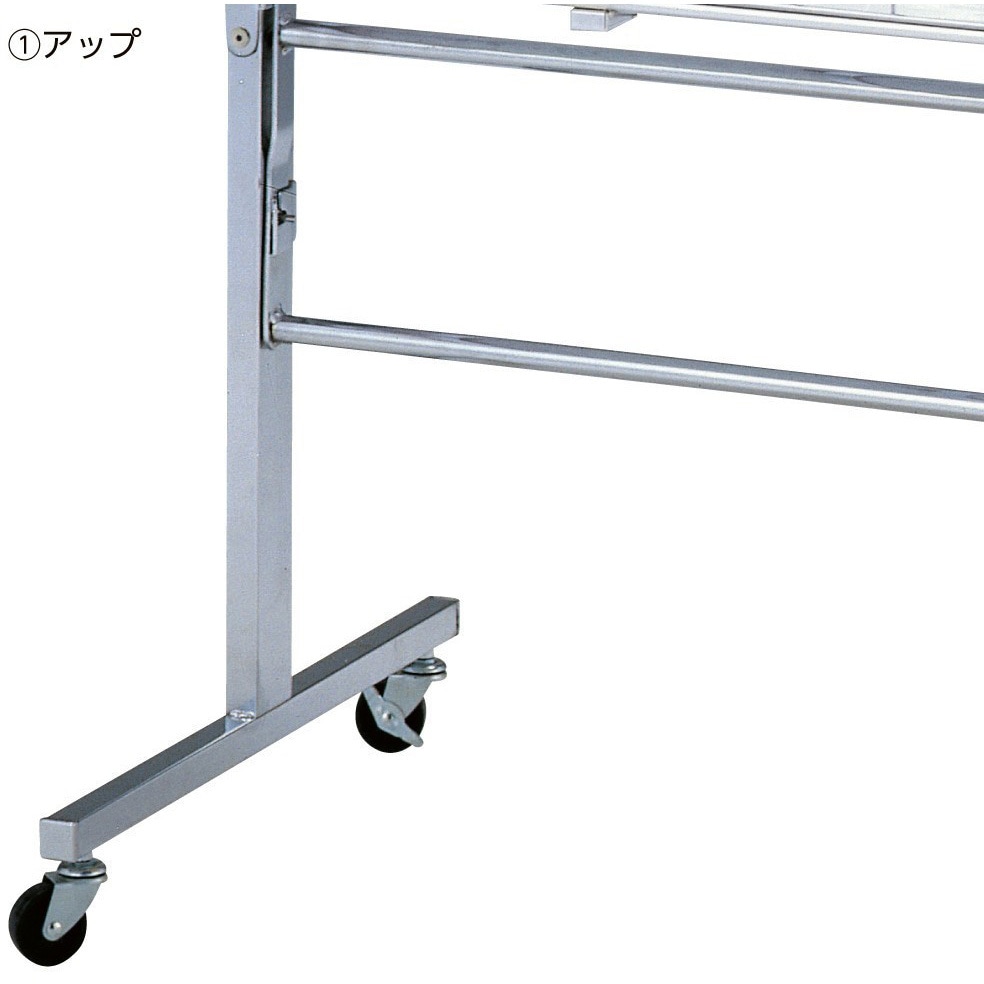 折り畳み式販売用ワゴン 中折れ式ワゴン ブラック W1200 店舗用品 陳列什器 販売ワゴン セール