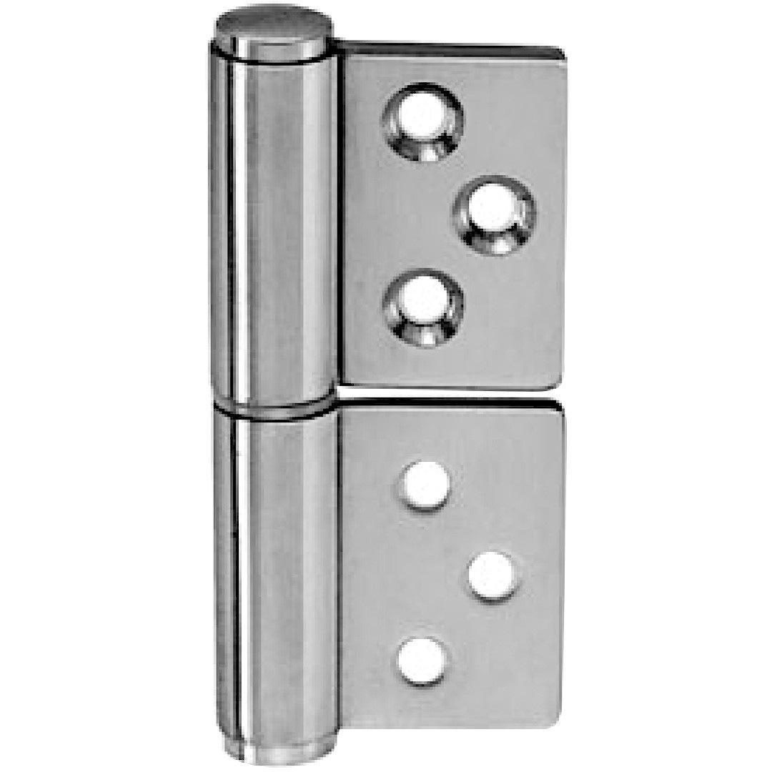 222-76 面付旗丁番 222-76 末広金具(SUEHIRO) 右タイプ 横60mm