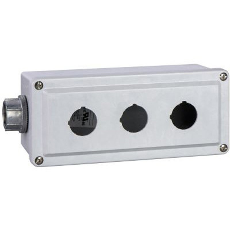 9001KY3 Schneider Electric， コントロールボックス， 穴径 30mm， 3 点用， アルミ シュナイダーエレクトリック シリーズHarmony 9001K 最小動作温度-40℃