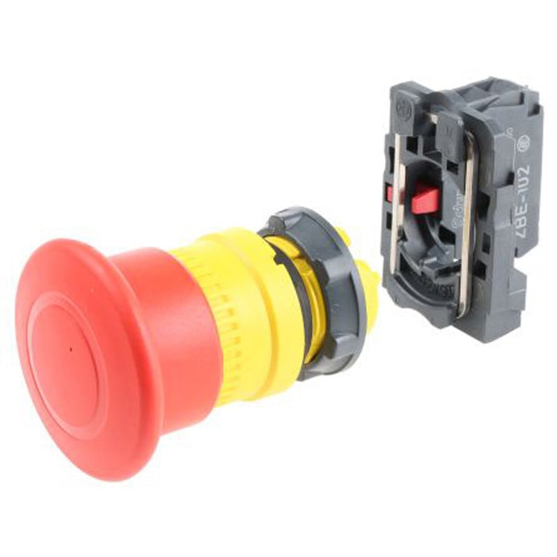 XB5AT842 Schneider Electric シュナイダーエレクトリック パネルマウント シリーズHarmony XB5 赤色 接点構成1NC カットアウト直径22mm 1個 9,865円