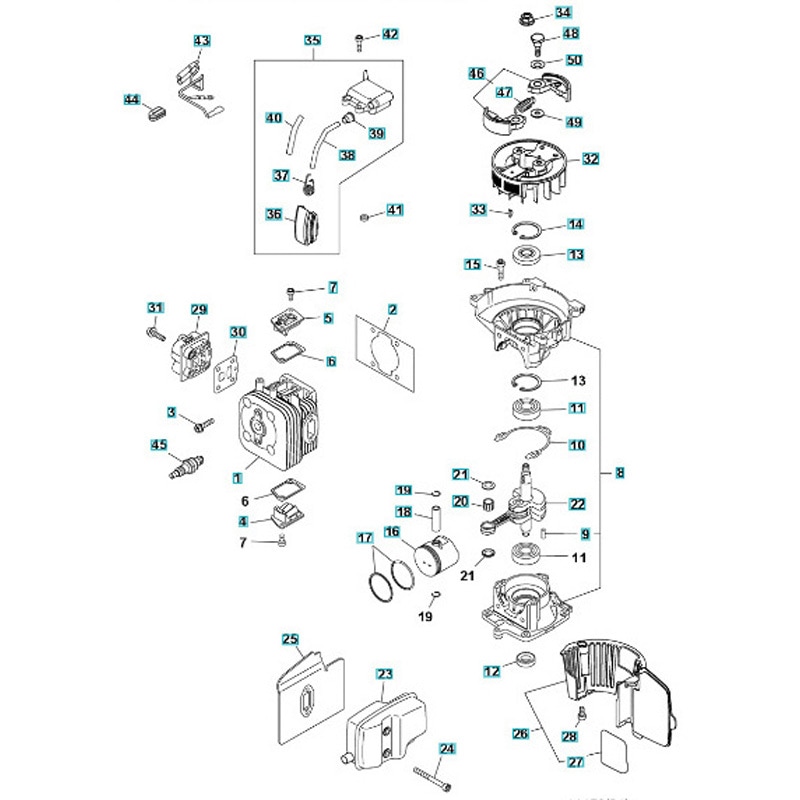 ゼノア エンジン刈払機 BKZ315 部品 ショートブロック ゼノア 刈払用品