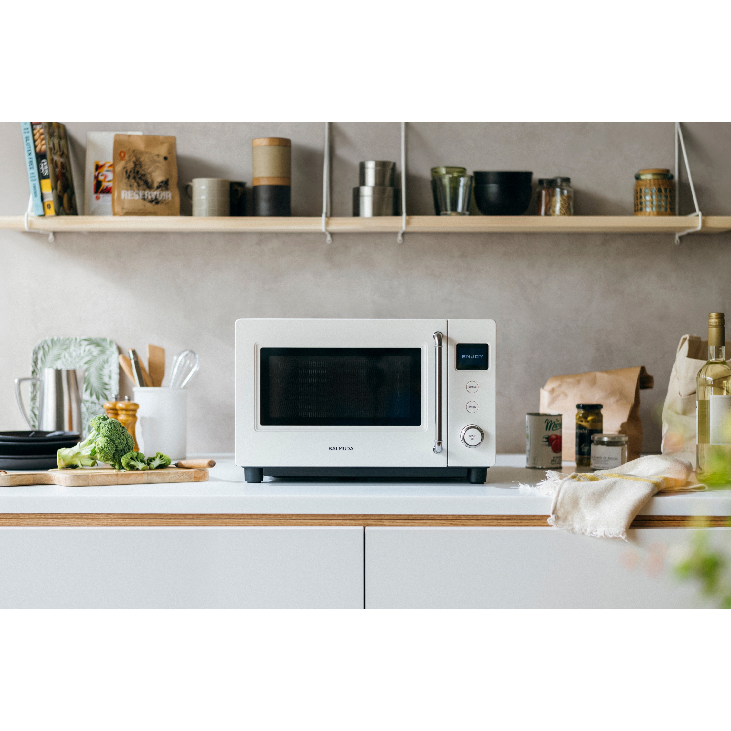 KRN01JP-WH 単機能レンジ 20L BALMUDA The Range S バルミューダ