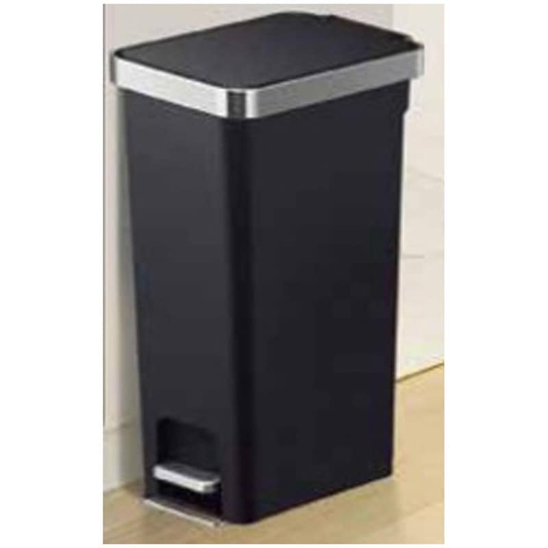 EK6268-40L-BL ハナスリムステップビン EKO 容量40L 角 ブラック色   EK6268-40L-BL