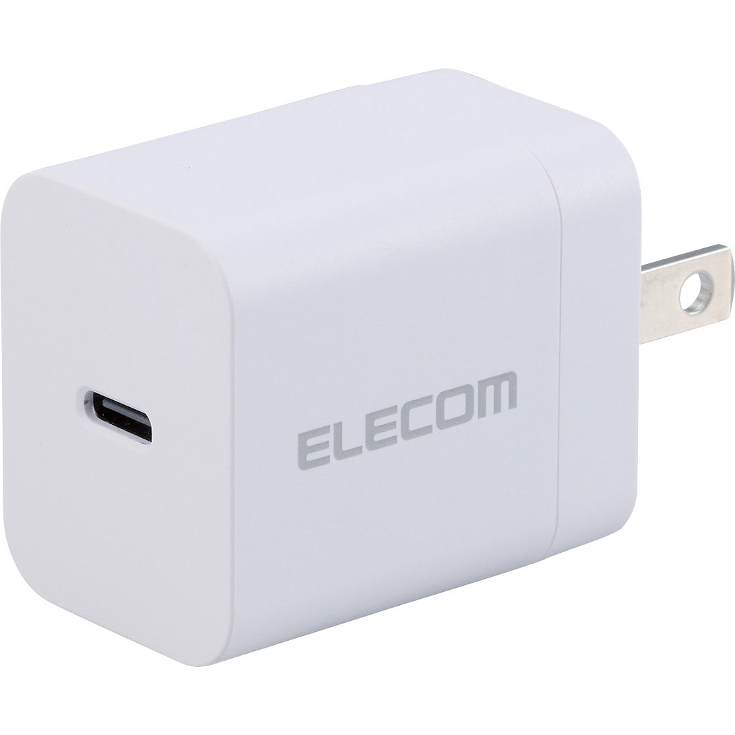 EC-AC6820WH Type-C充電器 PD 20W TypeC×1 折りたたみプラグ 【iPhone