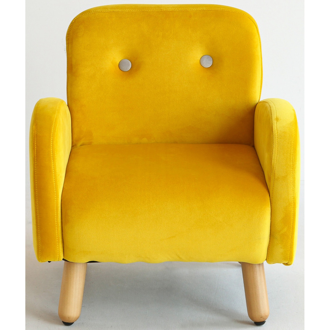 HLI-5005YL/ 子供用1人掛けソファ 市場 イエロー色 幅455mm奥行445mm高