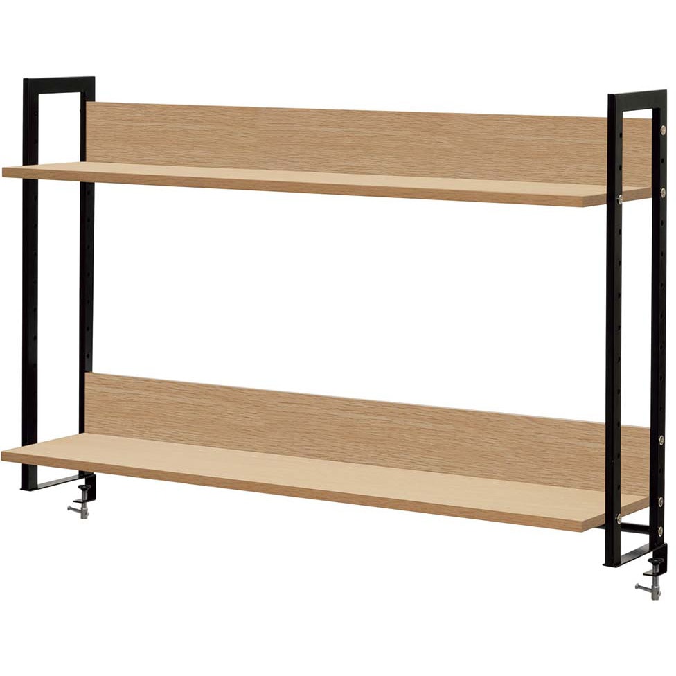 GZUSRH2-1200NA2 ワークデスクⅡ上置ハイシェルフ アール・エフ・ヤマカワ ナチュラルU色 1200mm用タイプ 外形寸法1186×280×800mm  GZUSRH2-1200NA2