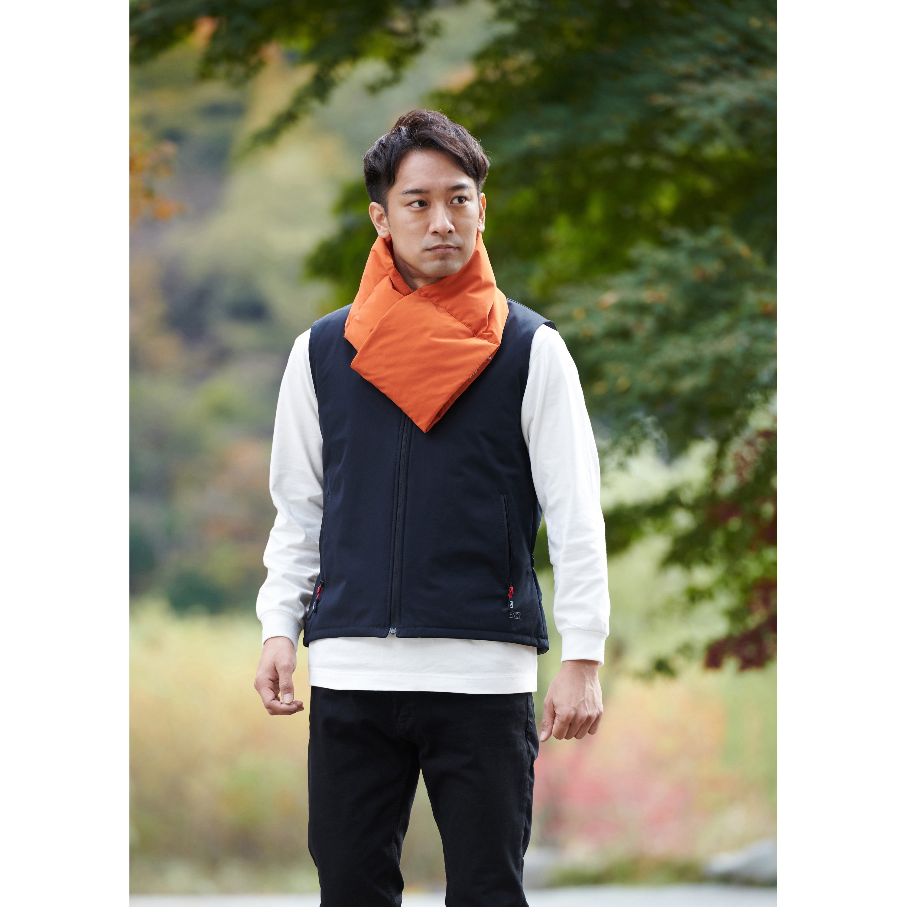 FC21701-OR ポケッタブルヒートネックウォーマー アイリスオーヤマ