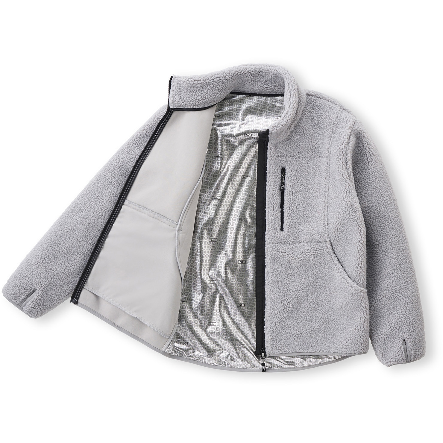 FC22501-LGS ボアフリース保温裏アルミジャケット アイリスオーヤマ