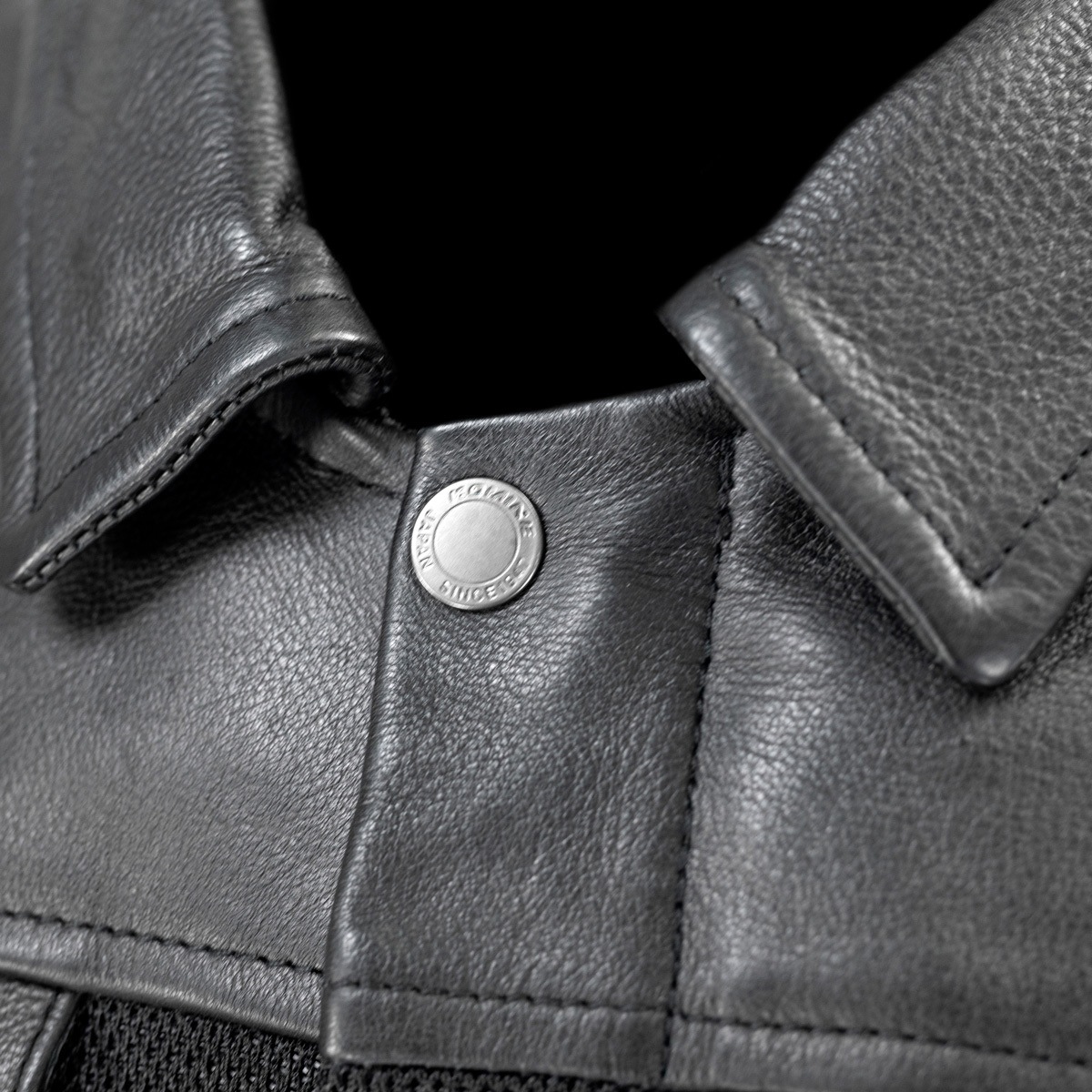 07-170 JK-170 レザーメッシュロングジャケット コミネ オリーブ色