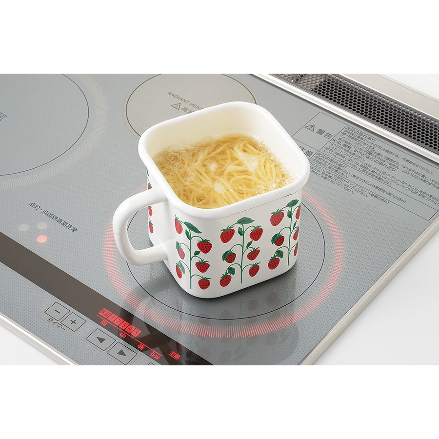 YJ-819 ホーローマルチスクエアポット タマハシ 角形 容量1450mL