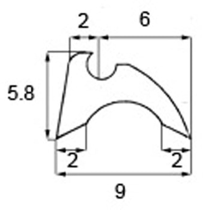 S8GB237 後付けビード 新日軽(LIXIL) 1巻長さ12m  S8GB237