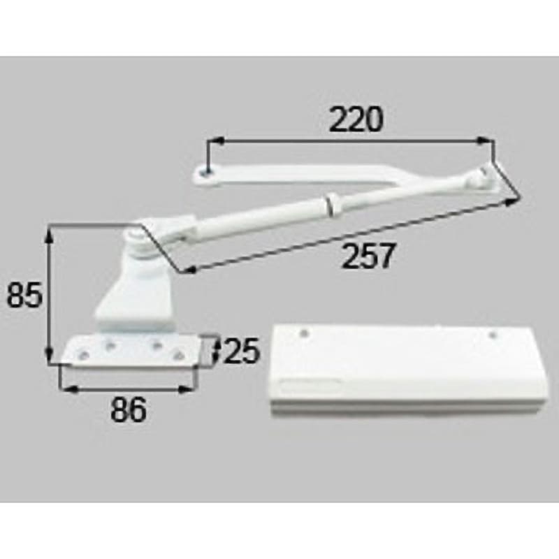 H8NDC49 ドアクローザー(ストップ付き) 1個 新日軽(LIXIL) 【通販モノタロウ】