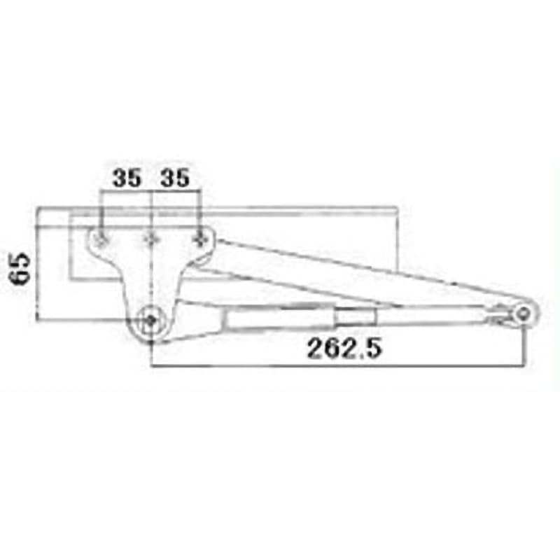 BGD4X15 ランマ無半外付枠用ドアクローザ室内側仕様 1セット TOSTEM(LIXIL) 【通販モノタロウ】