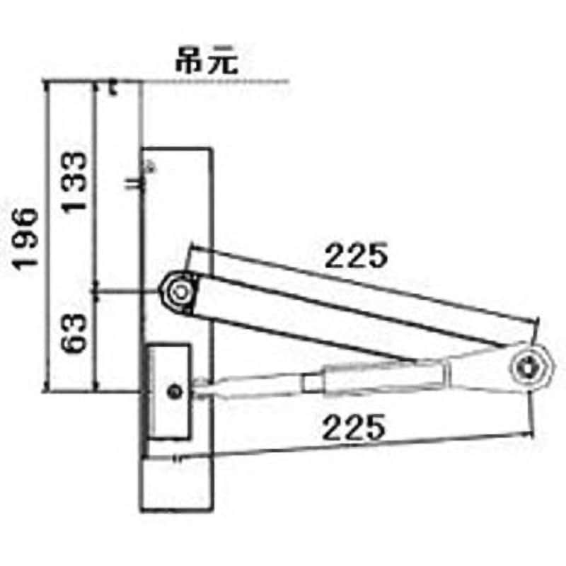 DASZ210 半外付/内付枠用ドアクローザ室外側仕様 1セット TOSTEM(LIXIL) 【通販モノタロウ】