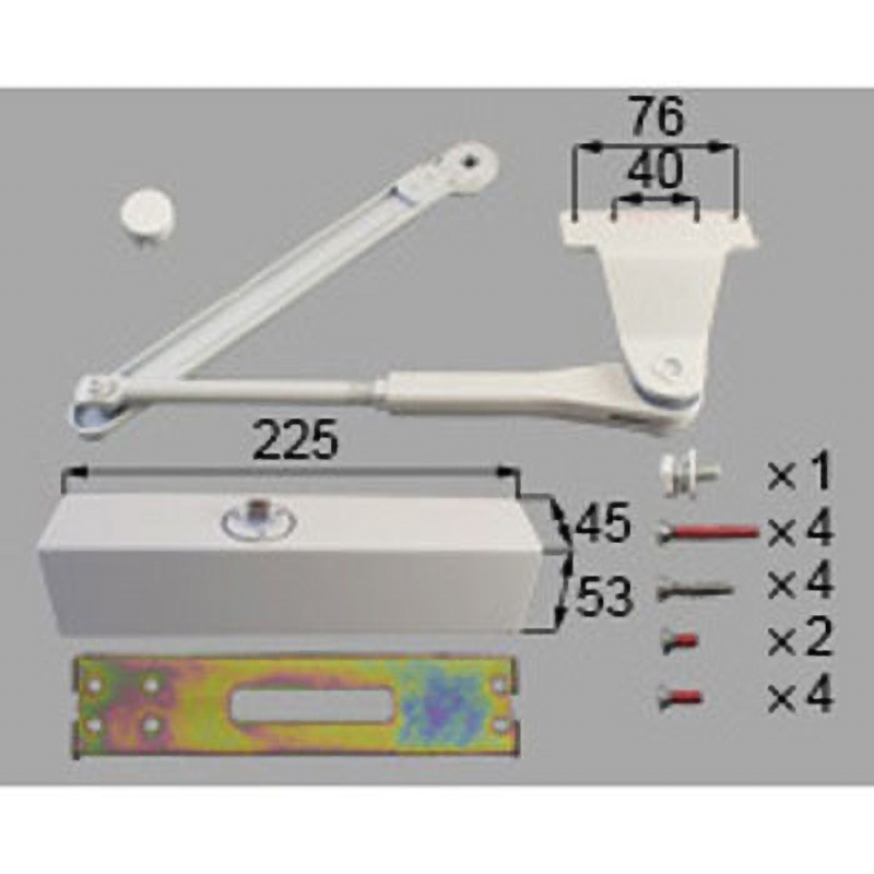 DGZW1021R ドアクローザ R 1セット TOSTEM(LIXIL) 【通販モノタロウ】