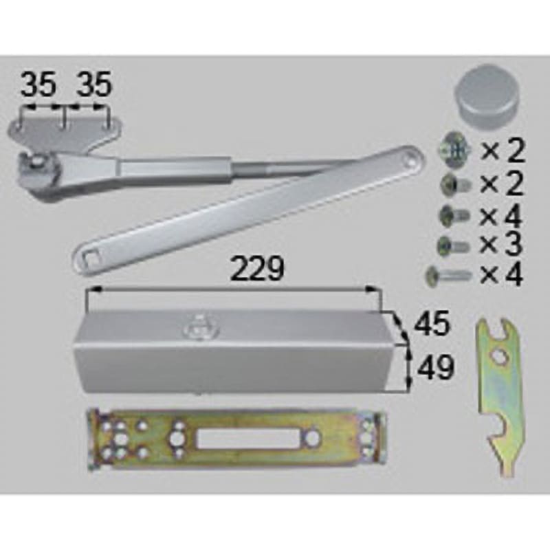 L1X10 ドアクローザ 1セット TOSTEM(LIXIL) 【通販モノタロウ】