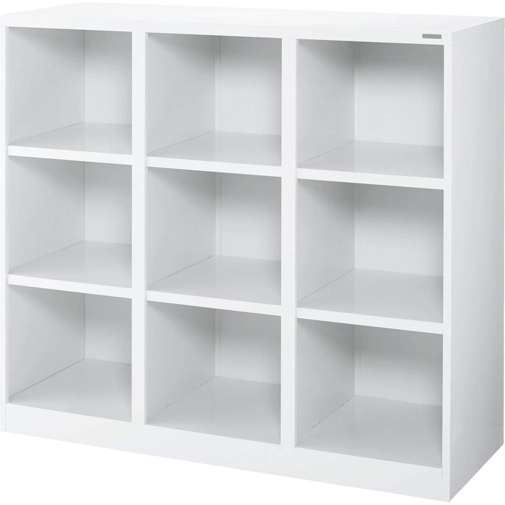 TOL33-09 背面ロッカー LION (ライオン事務器) 3列3段9人用 幅1200mm奥行450mm高さ1075mm  TOL33-09