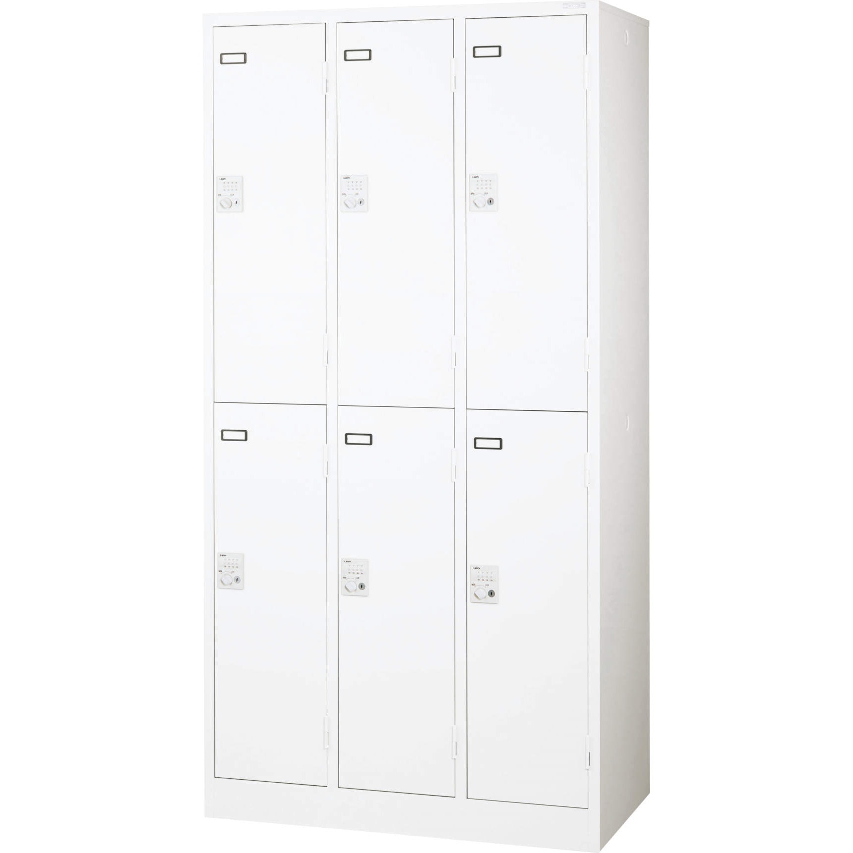 KL-76-ND-W キーレスロッカー LION (ライオン事務器) NDLタイプ(ダイヤル錠付) 幅900mm奥行515mm高さ1790mm  KL-76-ND-W